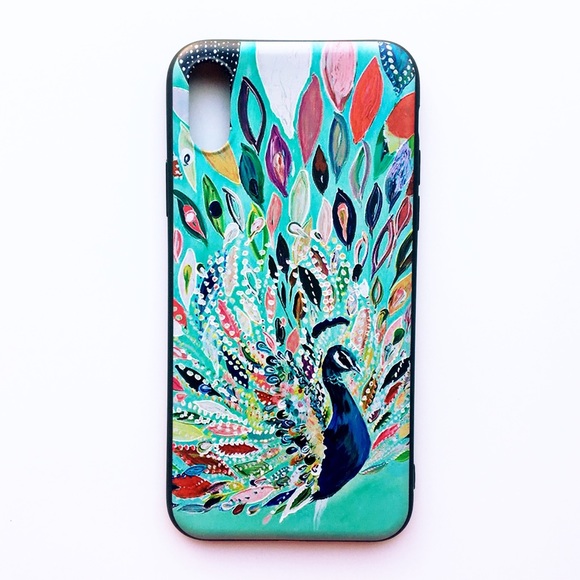 FINAL SALE iPhone X/XS Case Rainbow Peacock - Picture 2 of 4